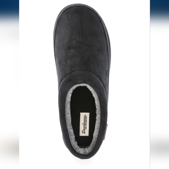 new DEARFOAMS men's SLIPPERS/ CLOGS brand new BLACK sizes L & XL - 11/12 & 13/14 - Picture 4 of 7